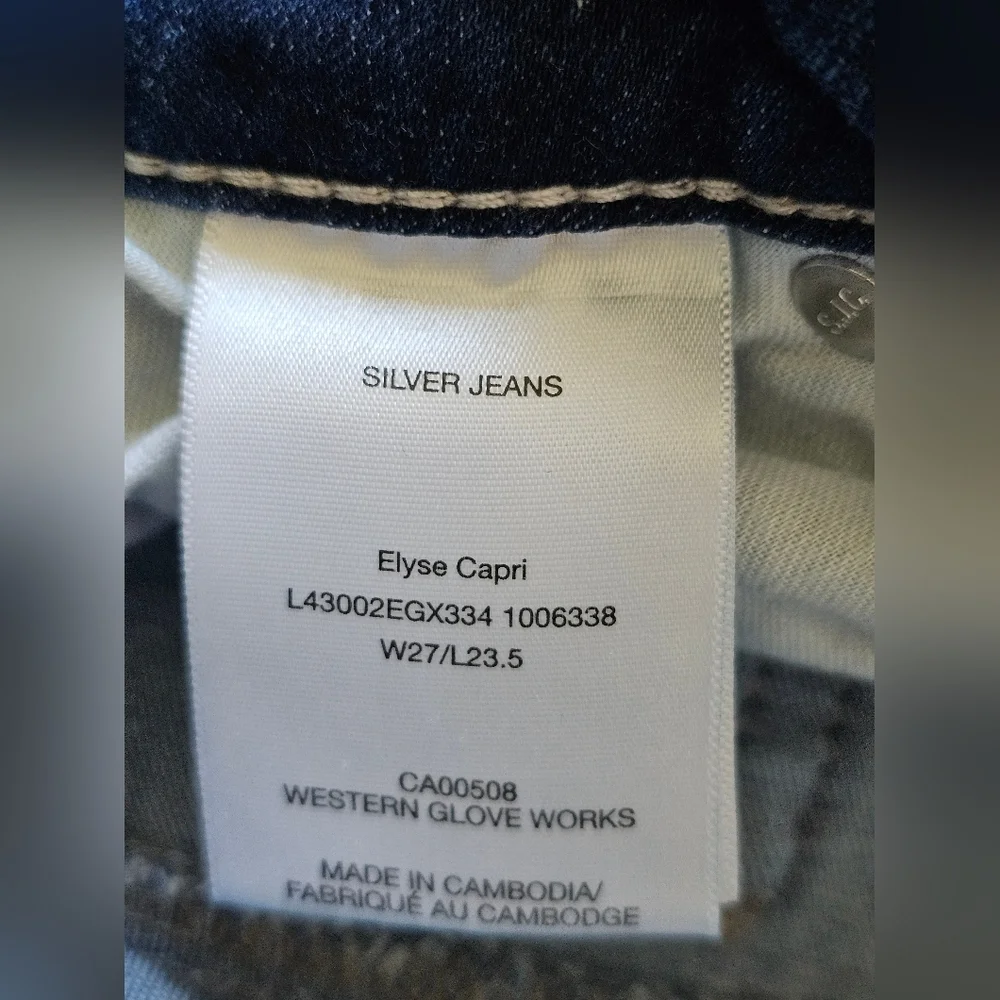 Silver Womens Elyse Capri Jeans - Picture 5 of 7